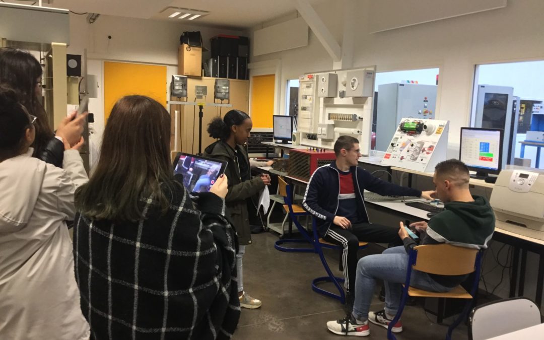 Les élèves de l’Atelier Parenthèse en tournage