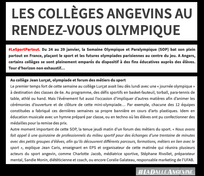 La SOP au collège Jean Lurçat!