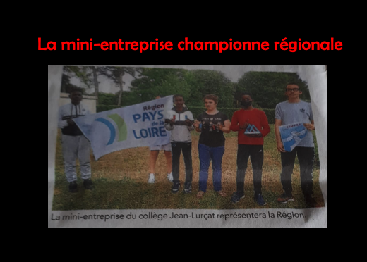 La mini-entreprise du collège championne régionale