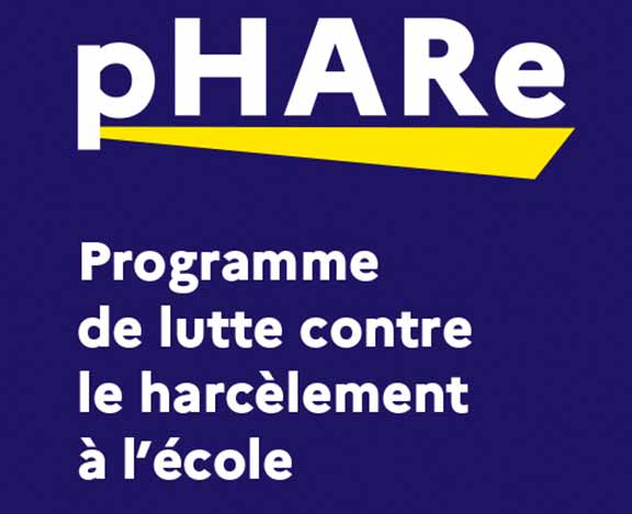 Le dispositif pHare, lutte contre le harcèlement en milieu scolaire.